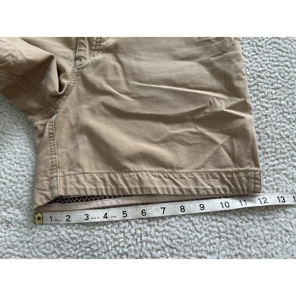 Sportif USA Womens Shorts 100% Organic Cotton Mid Rise Tan/Beige Size 8 - Picture 13 of 13